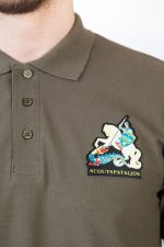 Scoutspataljon-polo-roheline-profline-militaar-logo