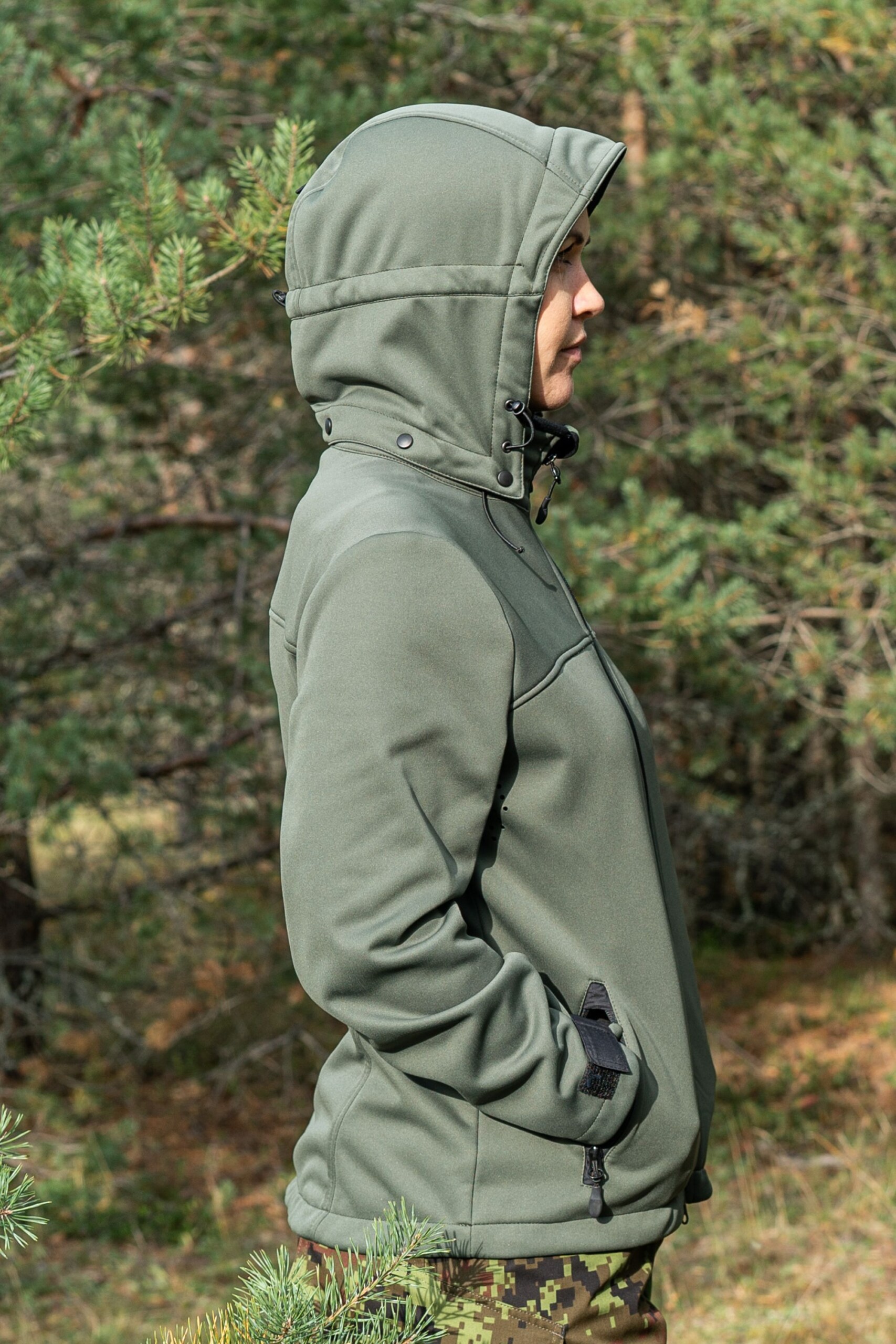 Softshell Jope Naistele Profline Militaar